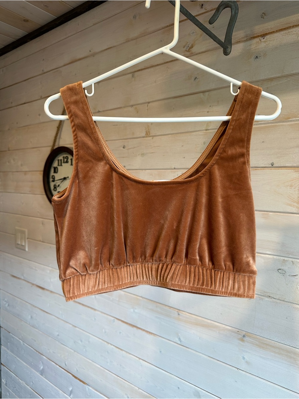 Blue Blush | Brown Velvet Loungewear Set